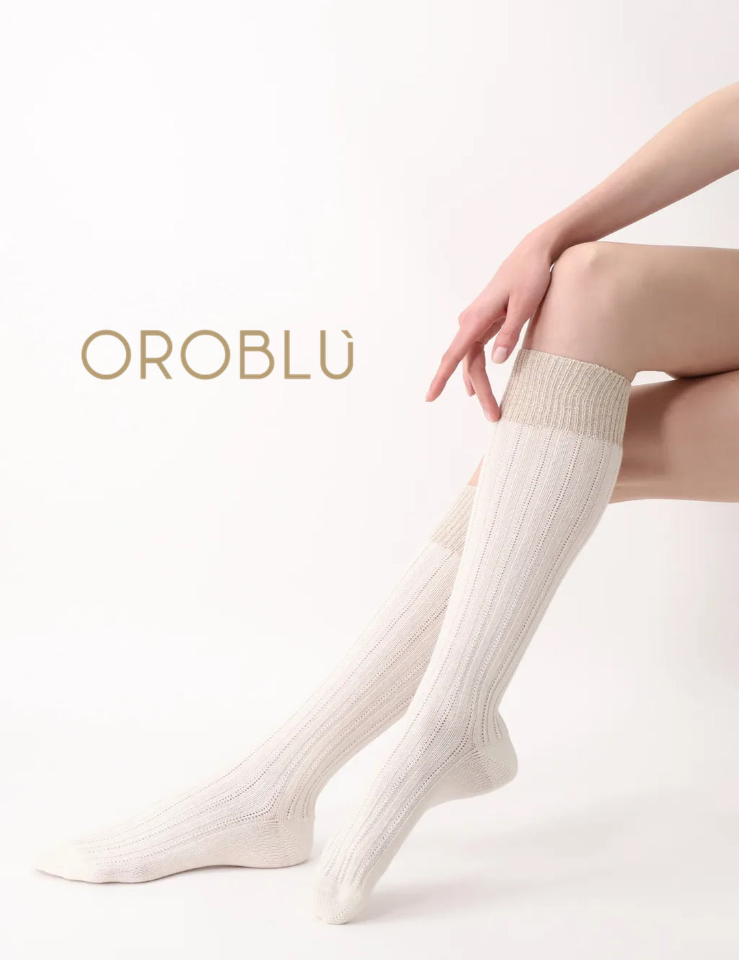 Oroblu Jasmine Aplaca Wool &amp; Cotton Knee High Socks Wool VOBFAF10K0