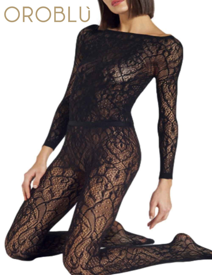 Oroblu Lace Net T-Shirt Black VOBS67808 Sale