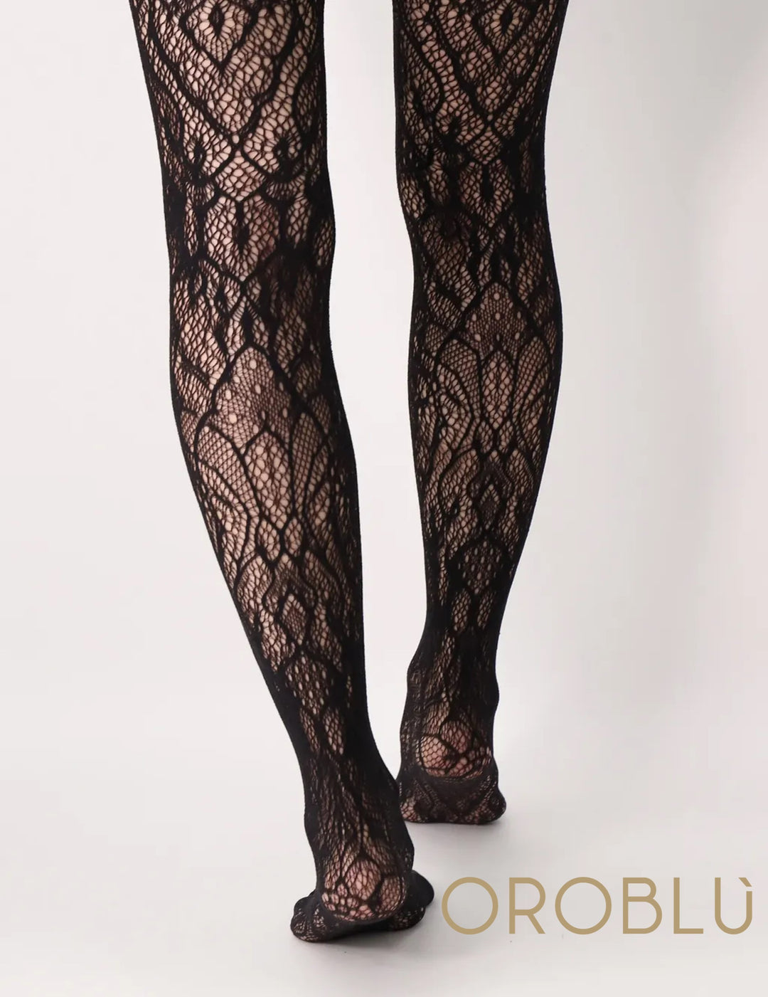 Oroblu Lace Net Tights Black VOBC67937 Sale