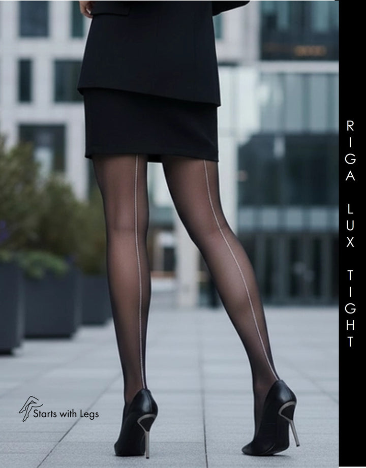 Oroblu Riga Lux Black/Silver Tights VOBC63275 Sale
