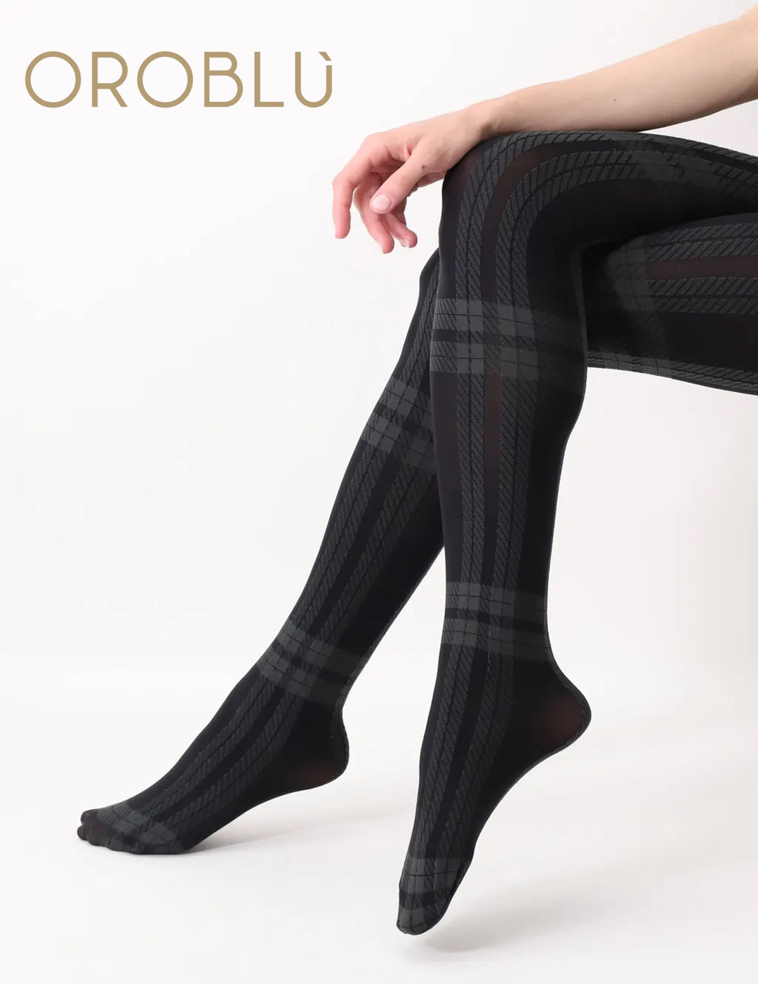 Oroblu All Colours Scottish Tight Black/Grey VOBC67908 Sale
