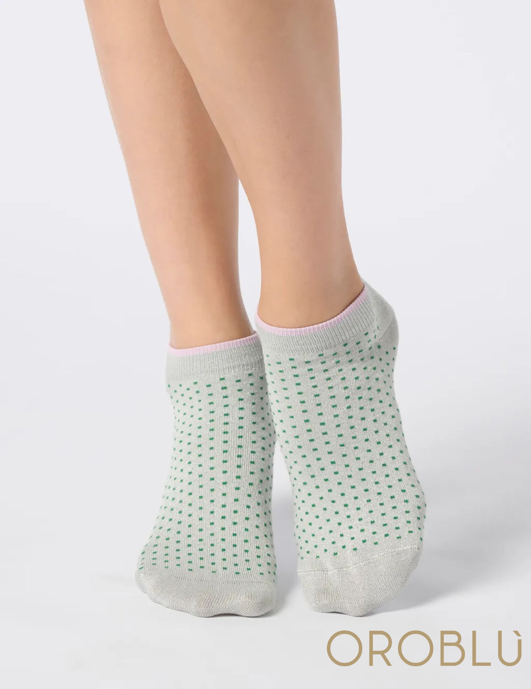 Oroblu Sneaker Sock Light Spot Silver VOBC68154 Sale