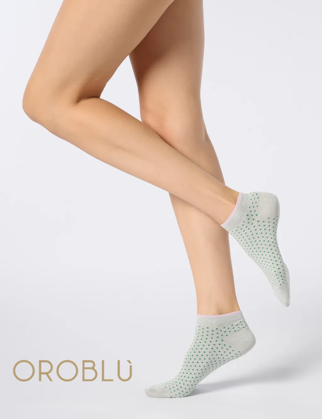 Oroblu Sneaker Sock Light Spot Silver VOBC68154 Sale