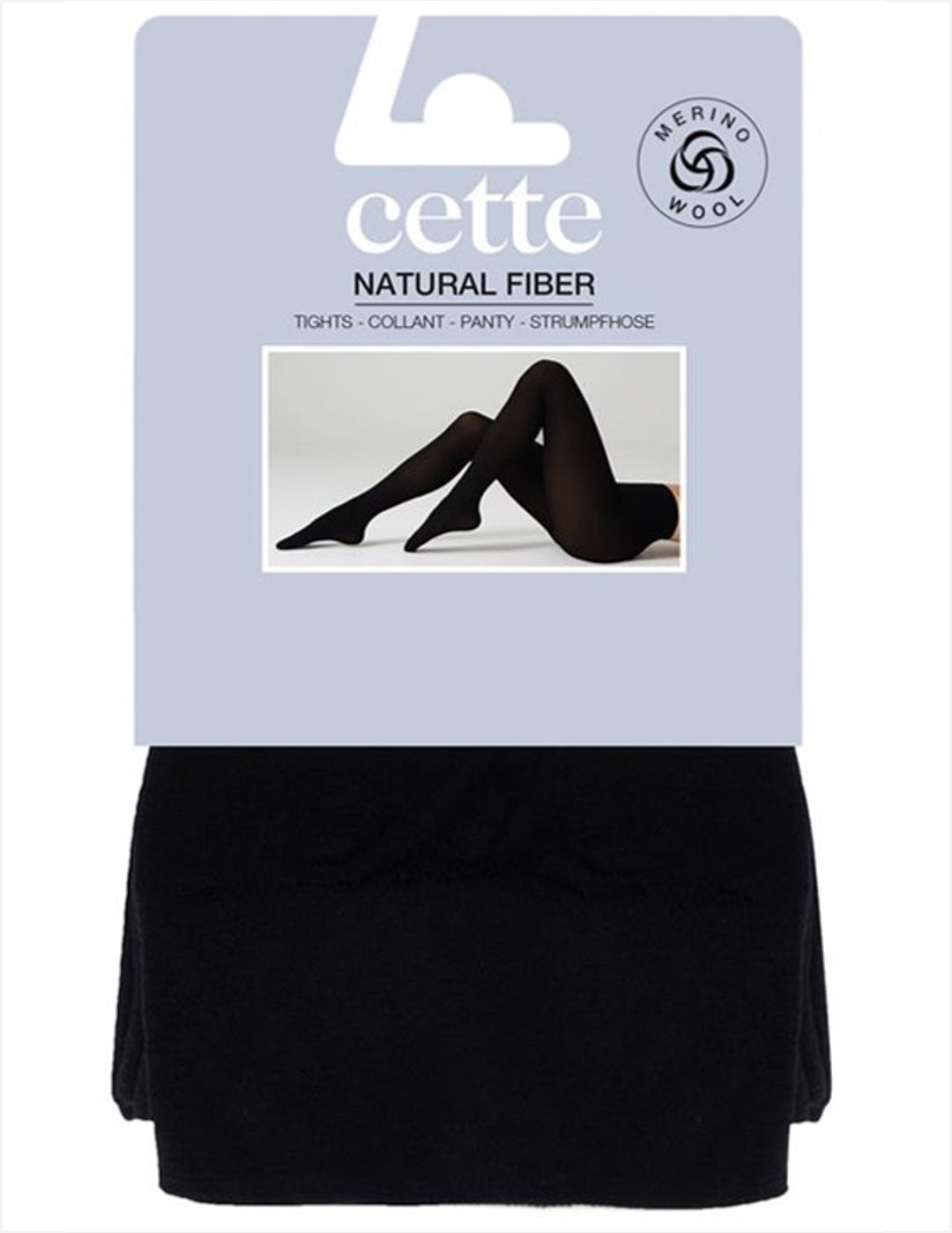 Cette Quito 100 Denier Merino Wool Tights Black