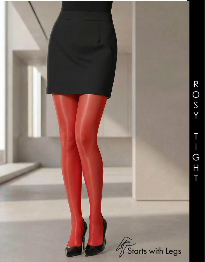 Trasparenze Rosy 20 Denier Tights Rosso