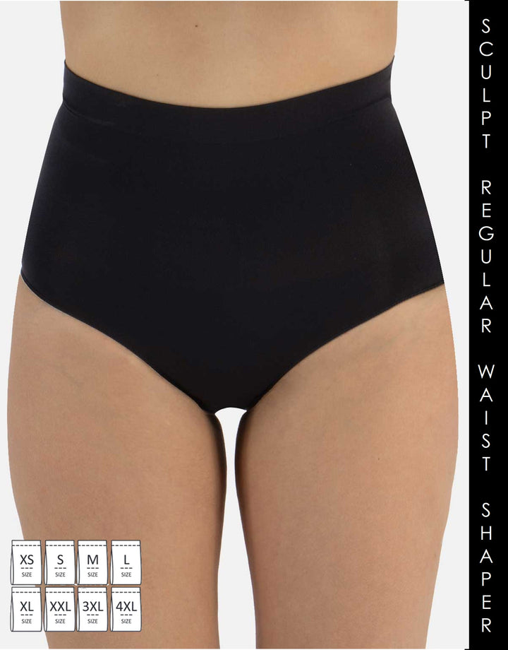 Cette Sculpt Regular Waist Seamless Shaping Knickers Black 547-12