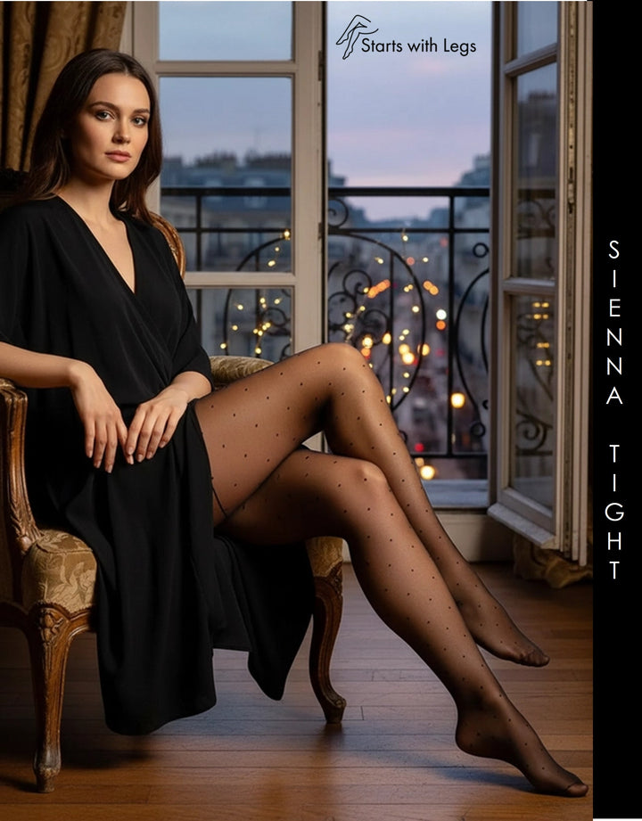 Levante Sienna Sheer Spot Tights