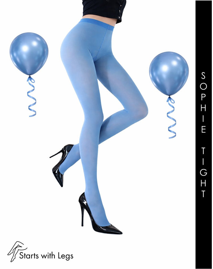 Trasparenze Sophie Microfibre 70 Denier Tights Azzurro