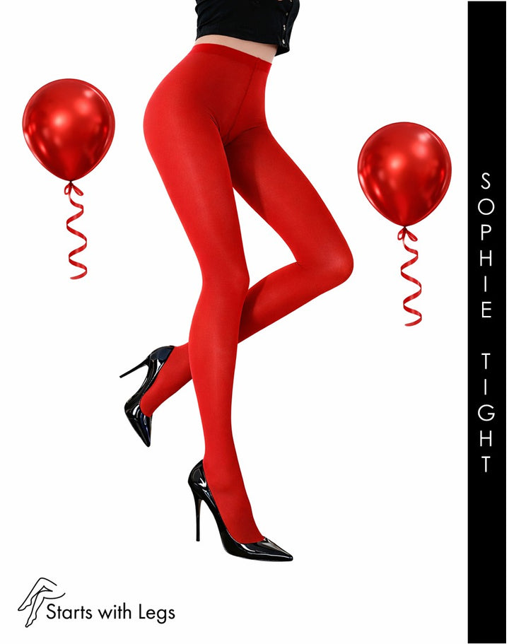 Trasparenze Sophie Microfibre 70 Denier Tights Rosso