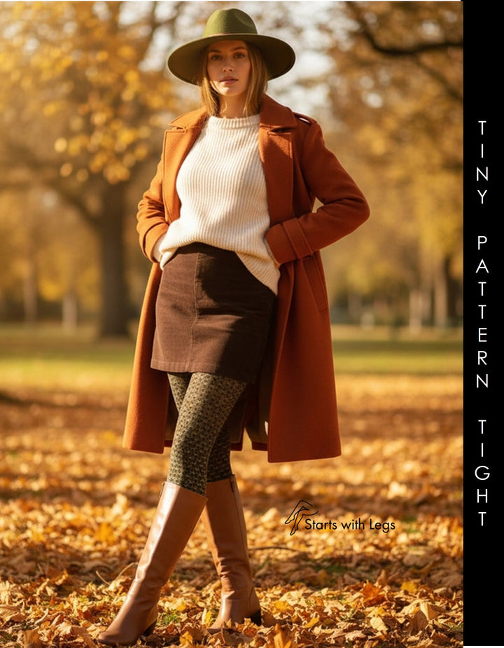 Oroblu Tiny Patterns Tights Military/Peony VOBC67905 Sale
