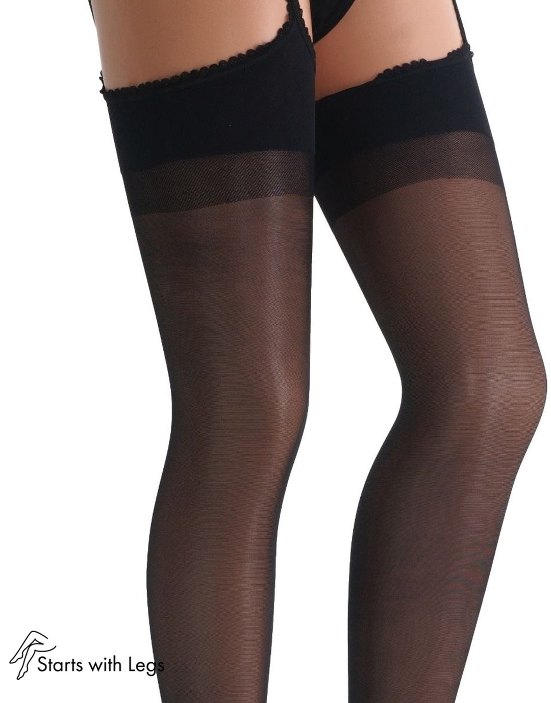 Trasparenze Belle Epoque Strip Panty Tights Nero (Black)