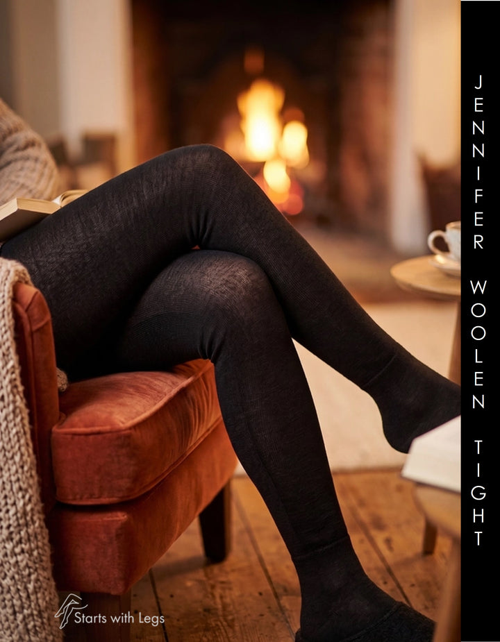 Trasparenze Jennifer Wool 100 Denier Tights Asfalto
