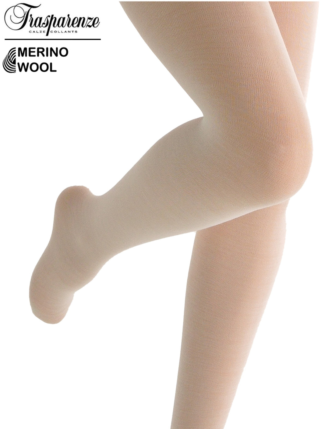 Trasparenze Jennifer Wool 100 Denier Tights Bianco Lana
