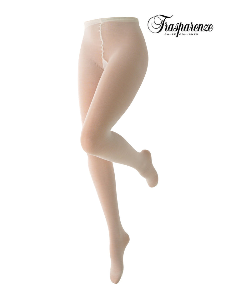 Trasparenze Jennifer Wool 100 Denier Tights Bianco Lana