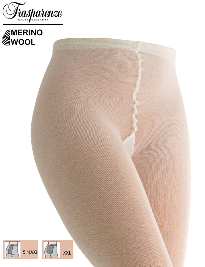 Trasparenze Jennifer Wool 100 Denier Tights Bianco Lana