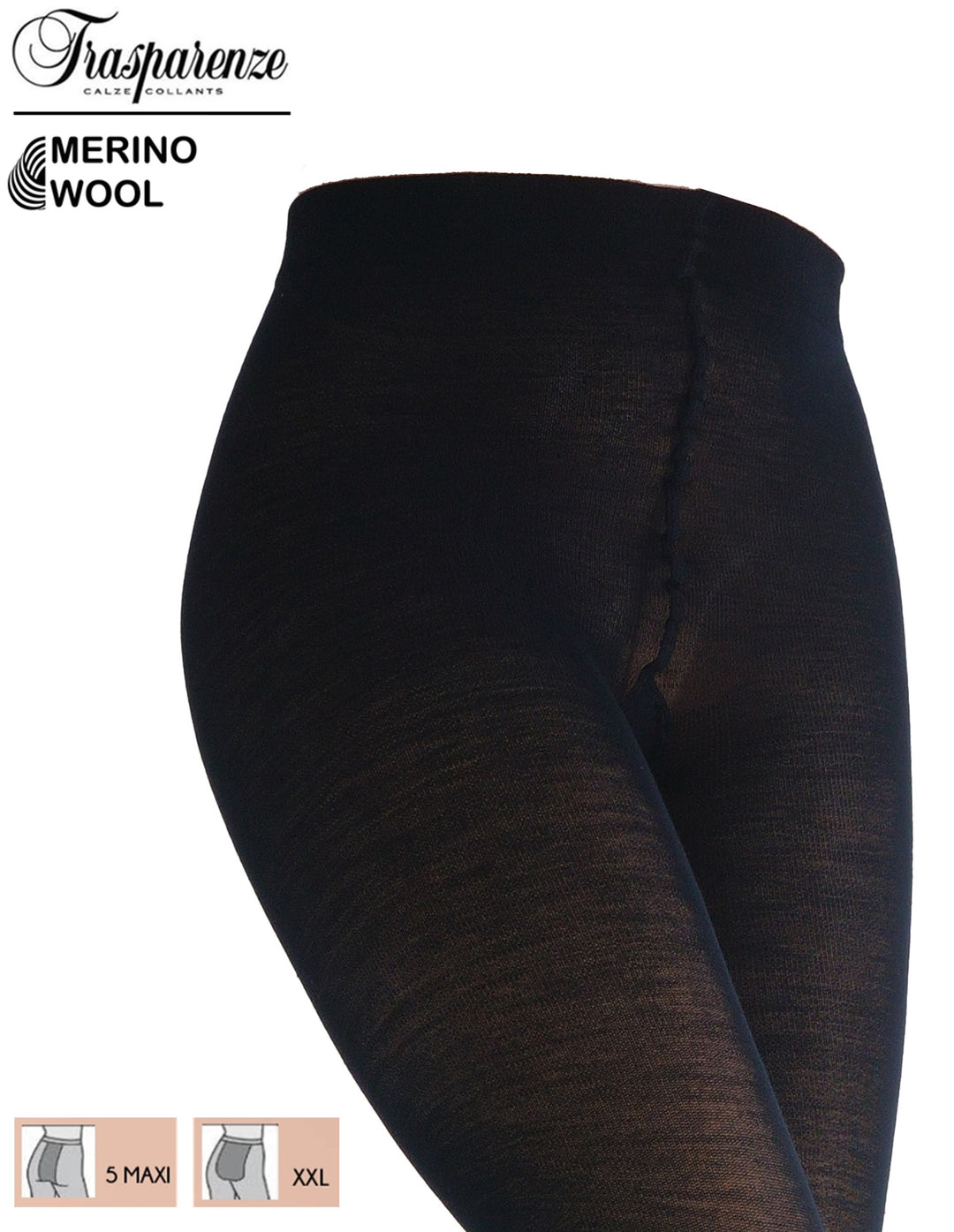 Trasparenze Jennifer Wool 100 Denier Tights Blu