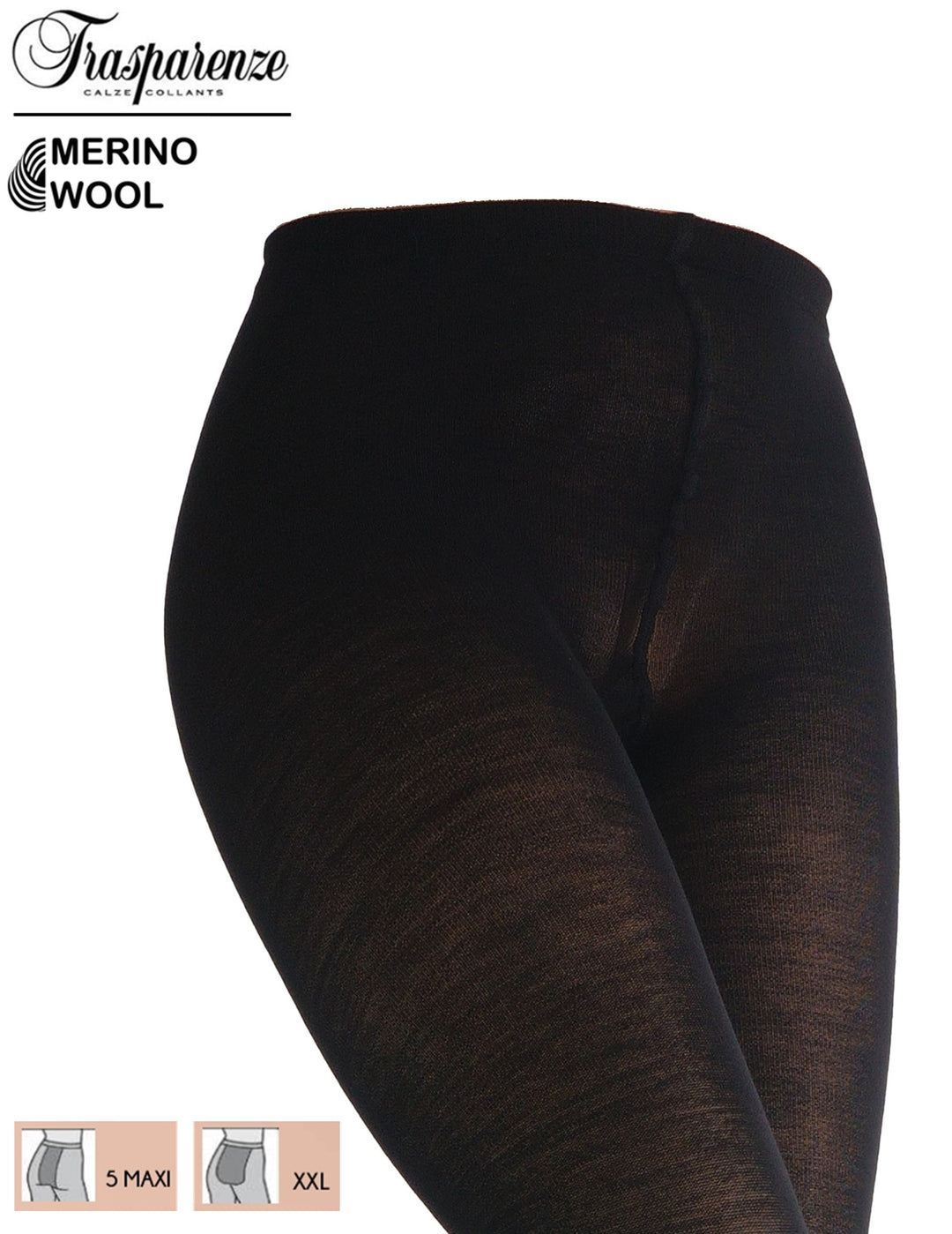 Trasparenze Jennifer Wool 100 Denier Tights Nero