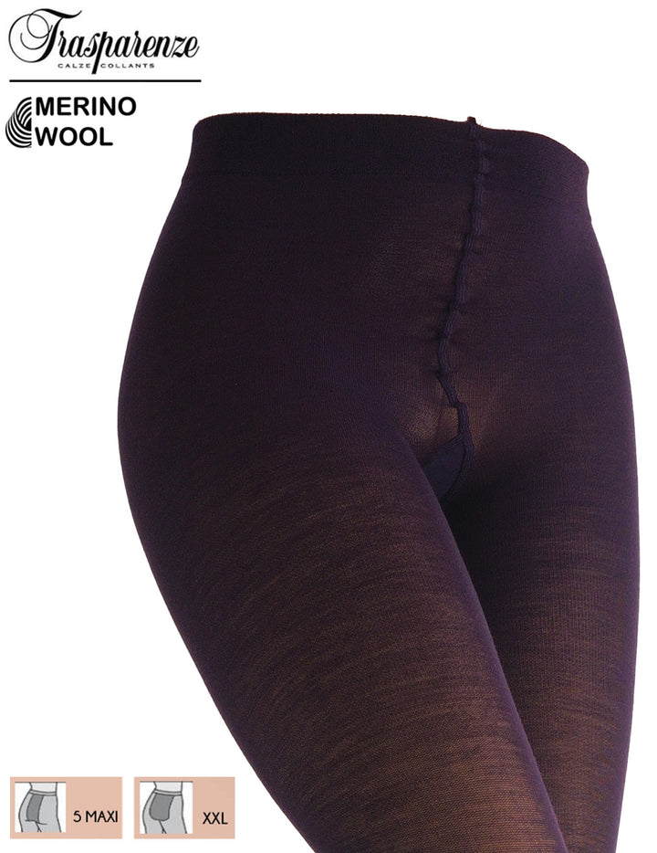 Trasparenze Jennifer Wool 100 Denier Tights Prugna