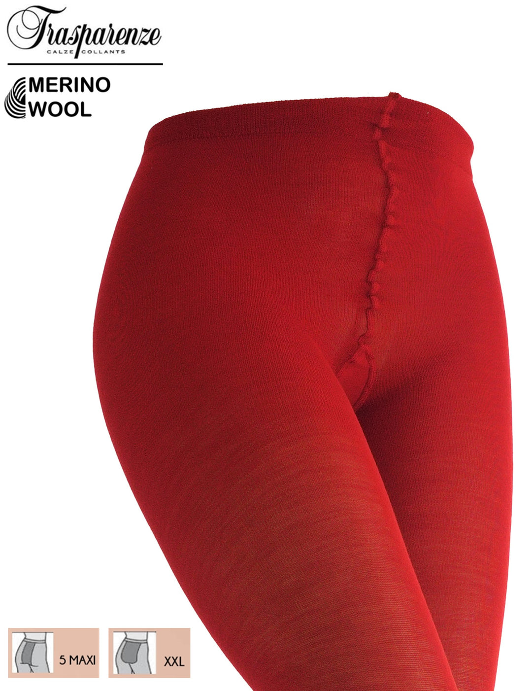 Trasparenze Jennifer Wool 100 Denier Tights Rosso