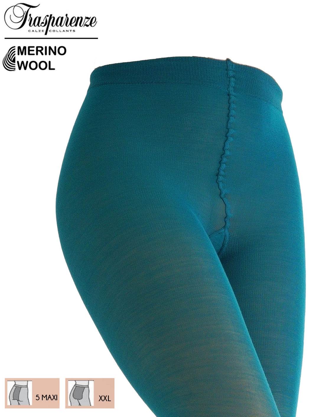 Trasparenze Jennifer Wool 100 Denier Tights Verde Acqua (Deleted)
