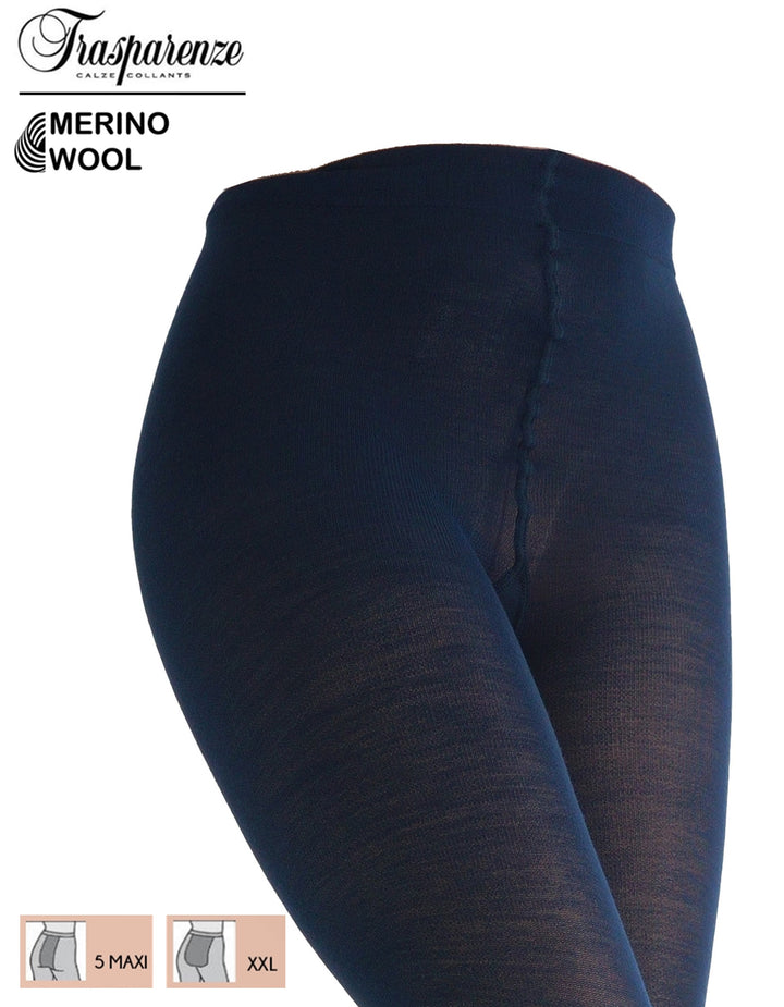 Trasparenze Jennifer Wool 100 Denier Tights Zaffiro