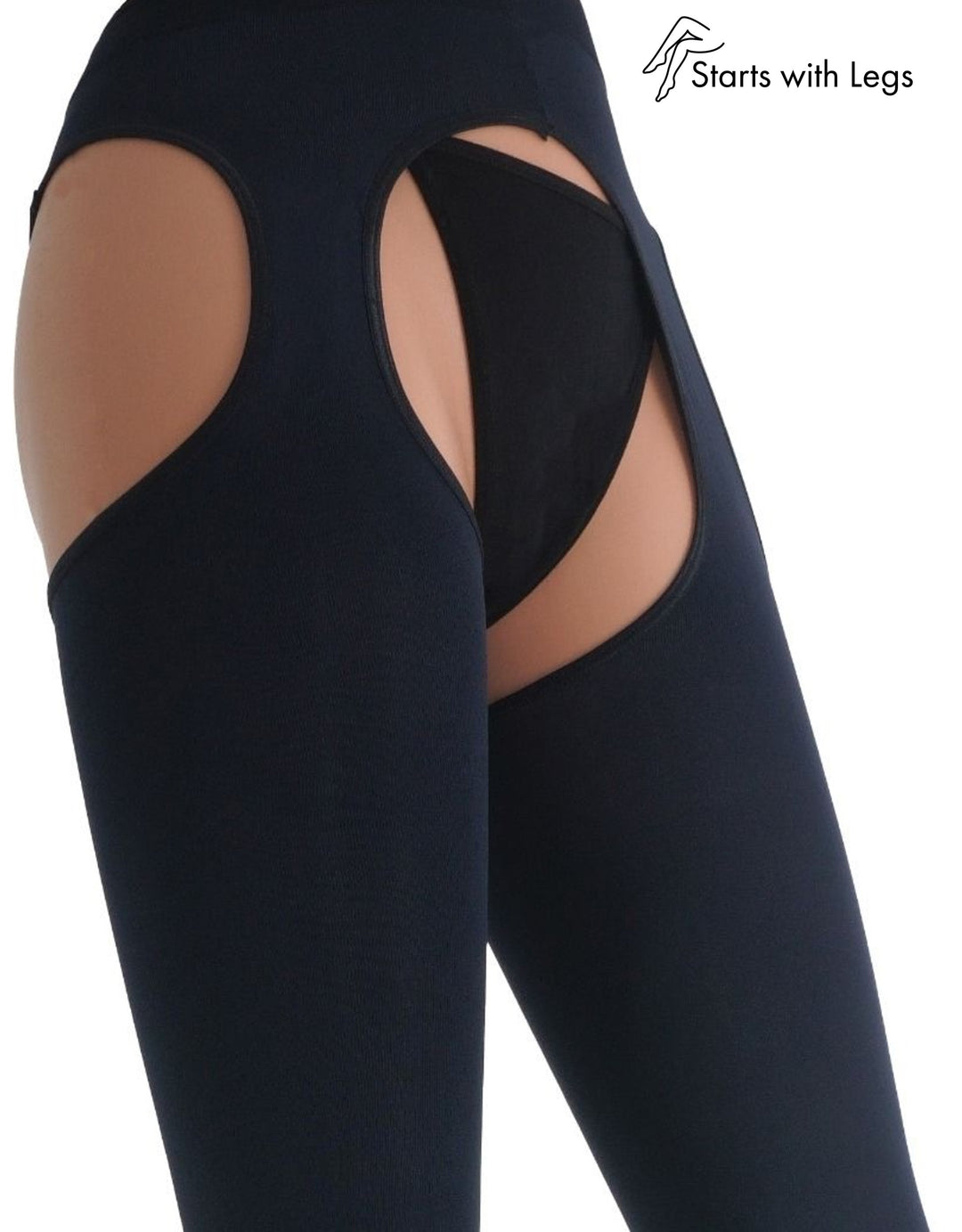 Trasparenze Strip Cortina 100 Denier Tights Blue