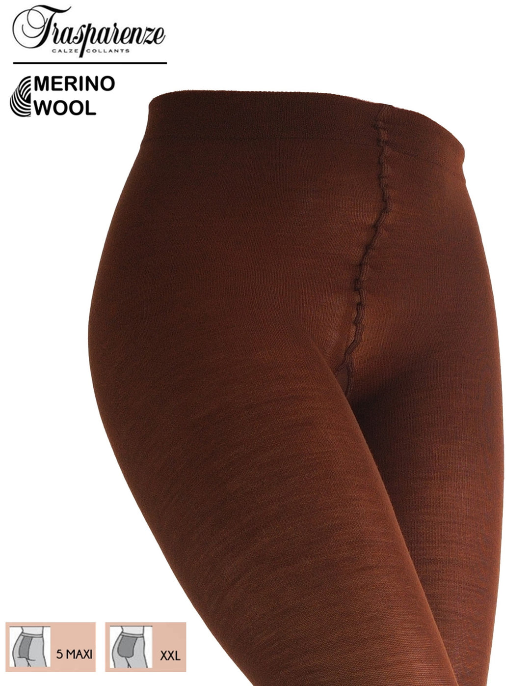 Trasparenze Jennifer Wool 100 Denier Tights Bruciato