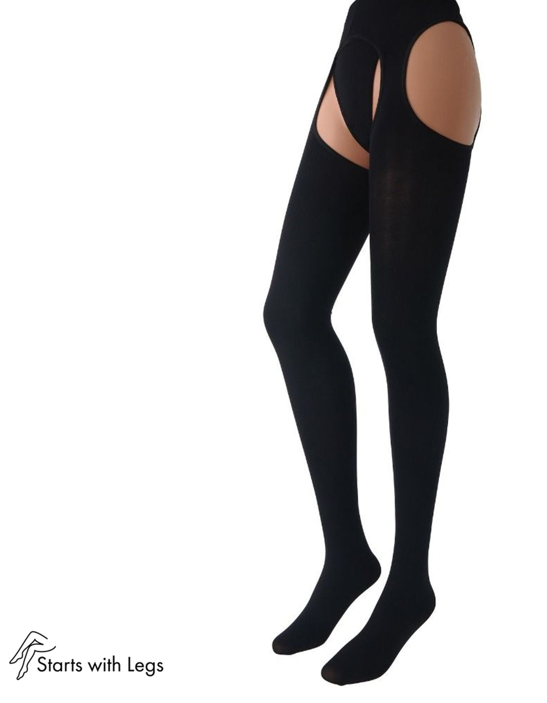 Trasparenze Strip Cortina 100 Denier Tights Black