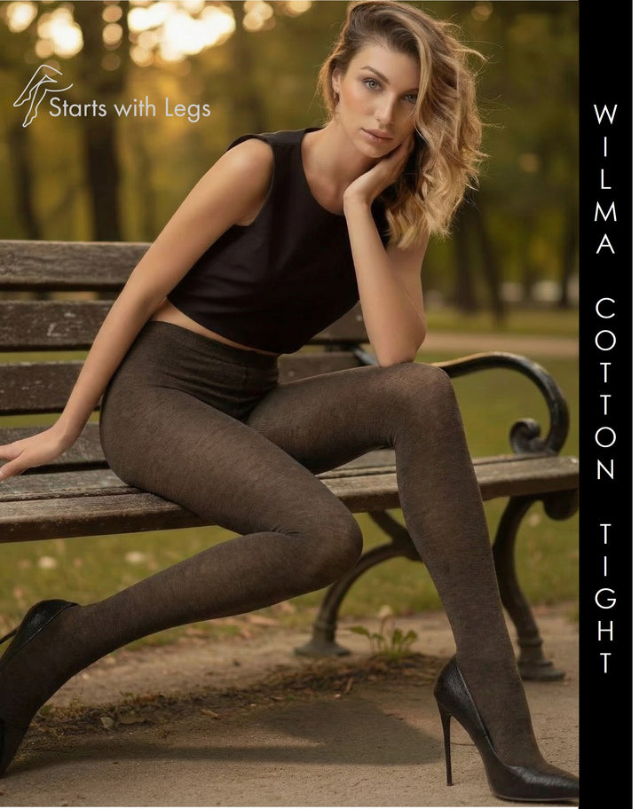 Trasparenze Wilma Cotton Tights 80/100 Denier Coca Cola Melange