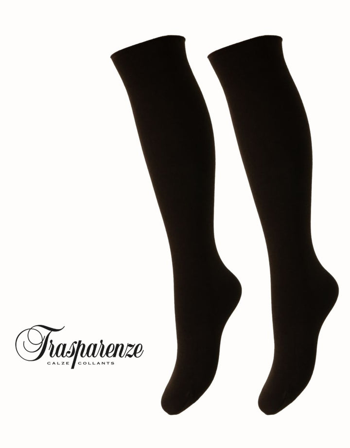 Trasparenze Wilma Cotton Knee High Socks Marrone