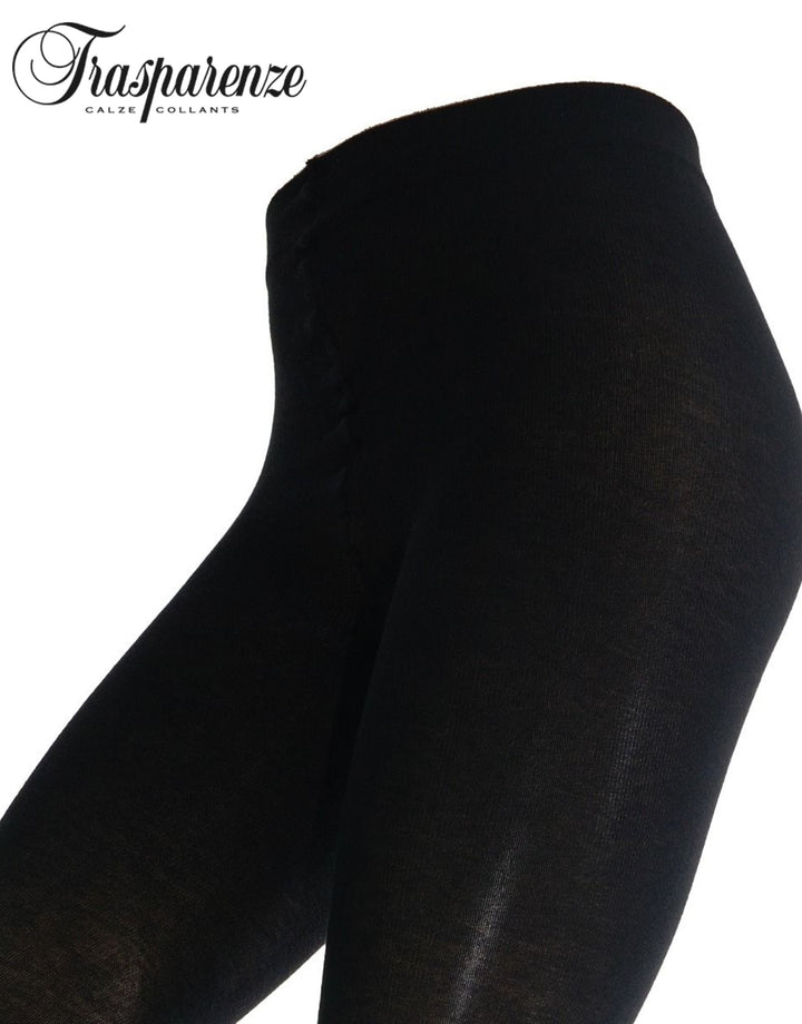 Trasparenze Wilma Cotton Tights 80/100 Denier Nero