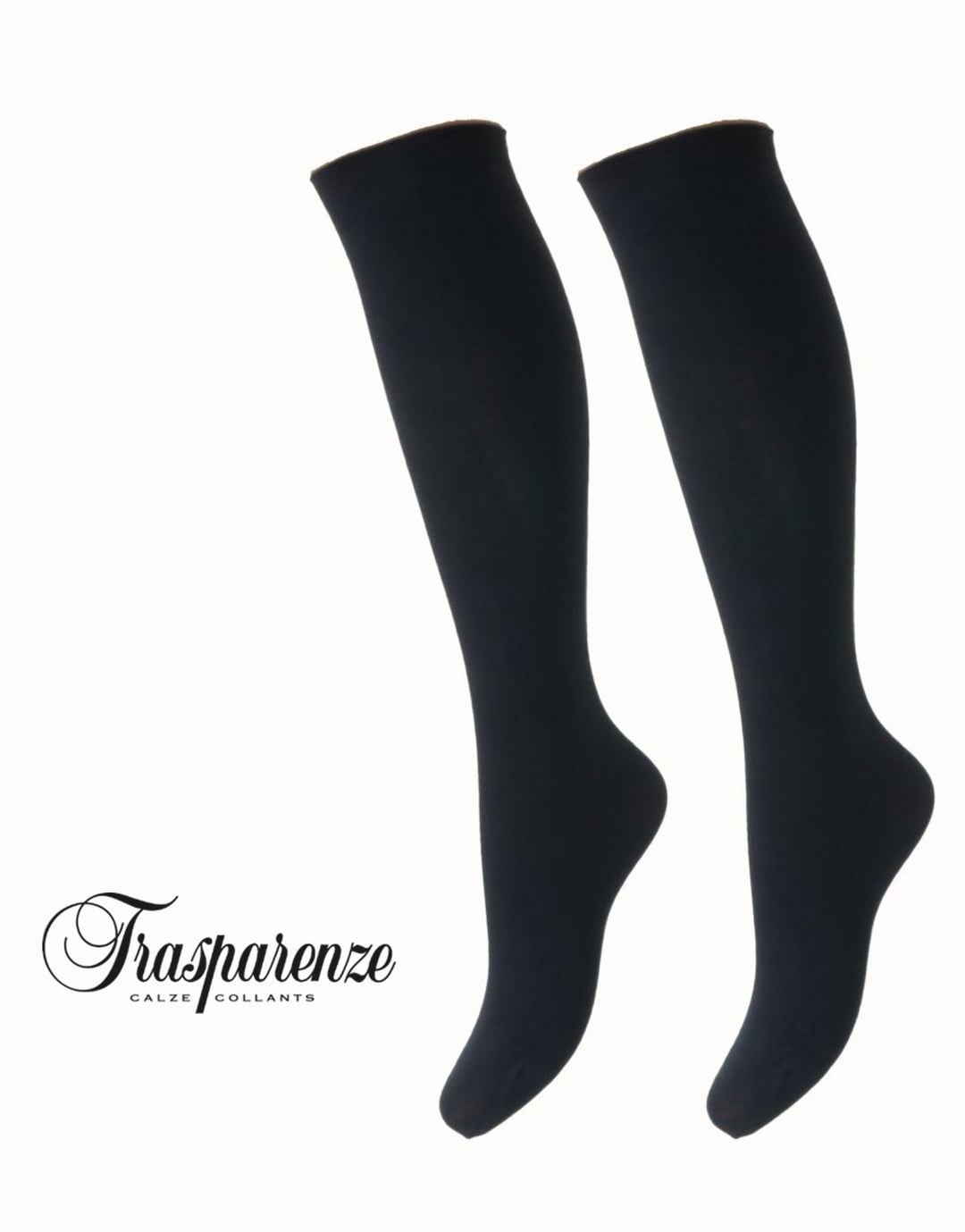 Trasparenze Wilma Cotton Knee High Socks Blu