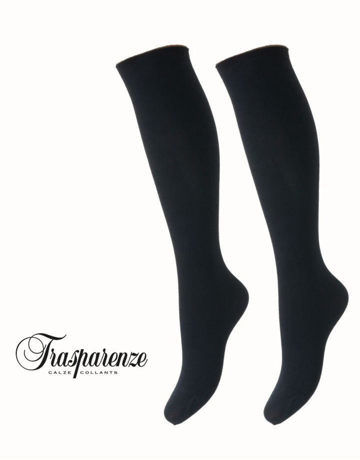 Trasparenze Wilma Cotton Knee High Socks Blu
