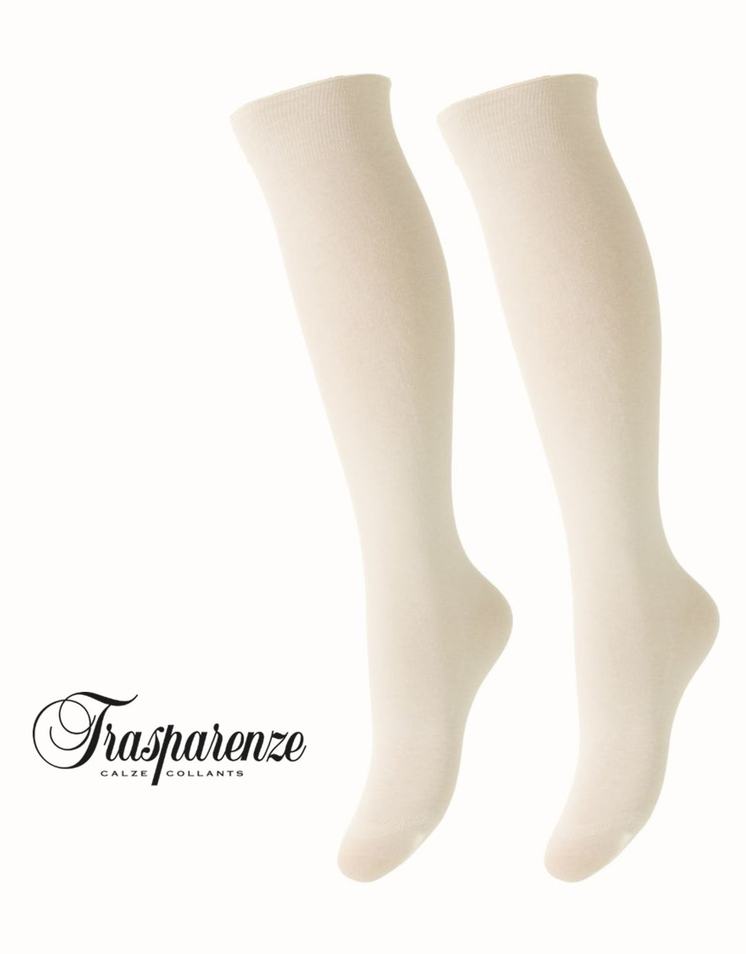Trasparenze Wilma Cotton Knee High Socks Latte