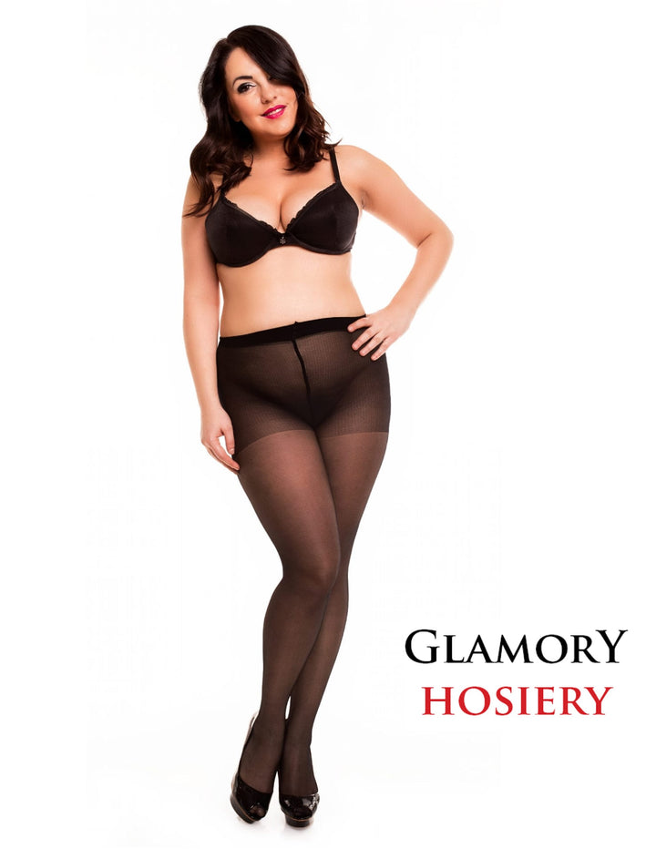 Glamory Satin 20 Tight 50122 Black (Deleted)