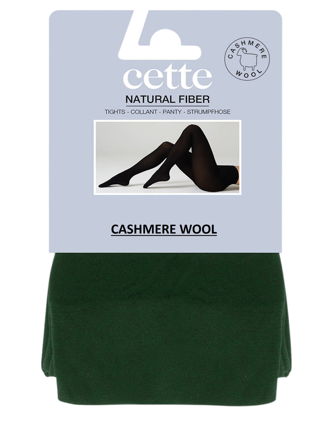 Cette Lima Cashmere Wool 150 Denier Tight Emerald