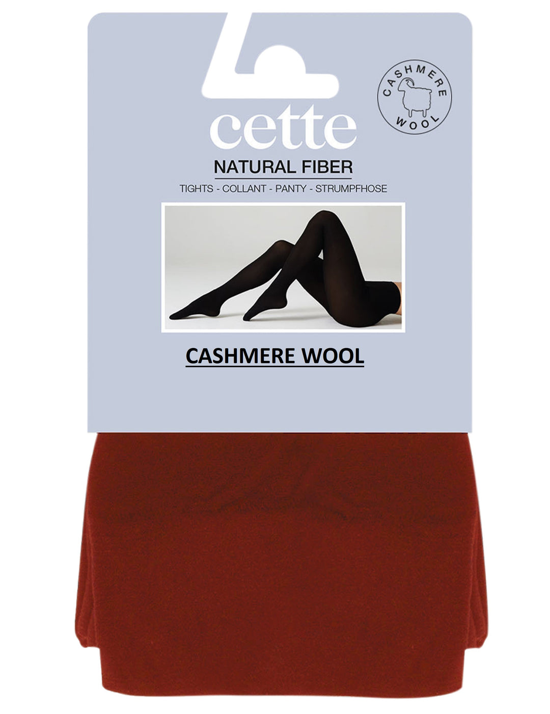 Cette Lima Cashmere Wool 150 Denier Tight Cardinal