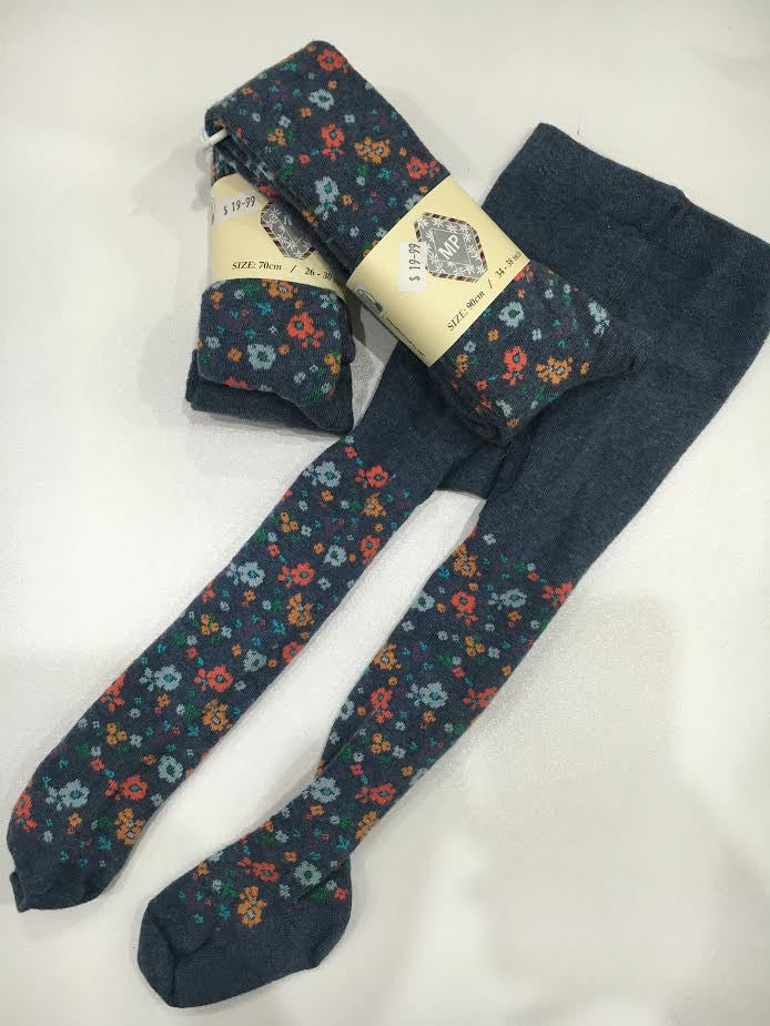 MP Denmark Children Flower Cotton Tights 3937 – Starts With Legs
